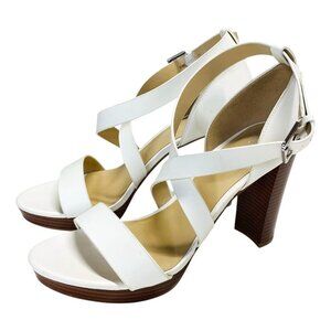 Nine West Deanne Size 10 Strappy Platform Heels Evening Party Sandals Open Toe